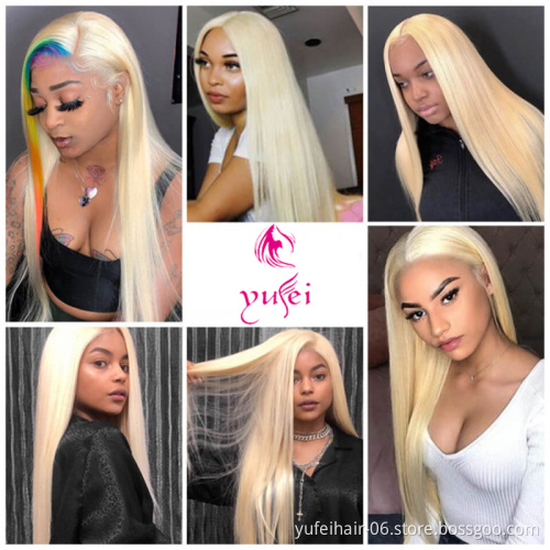 613 Blonde Transparent Lace Front Wigs 100 Unprocessed Virgin Brazilian Straight Human Hair 13x4 Lace Frontal Wig Pre Plucked